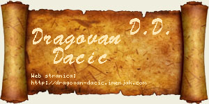 Dragovan Dačić vizit kartica